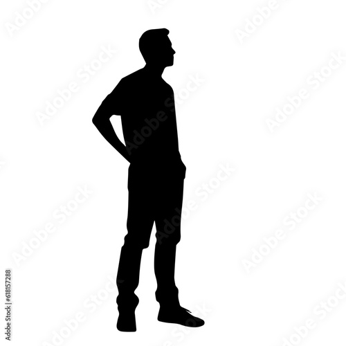 person standing silhouette illustration