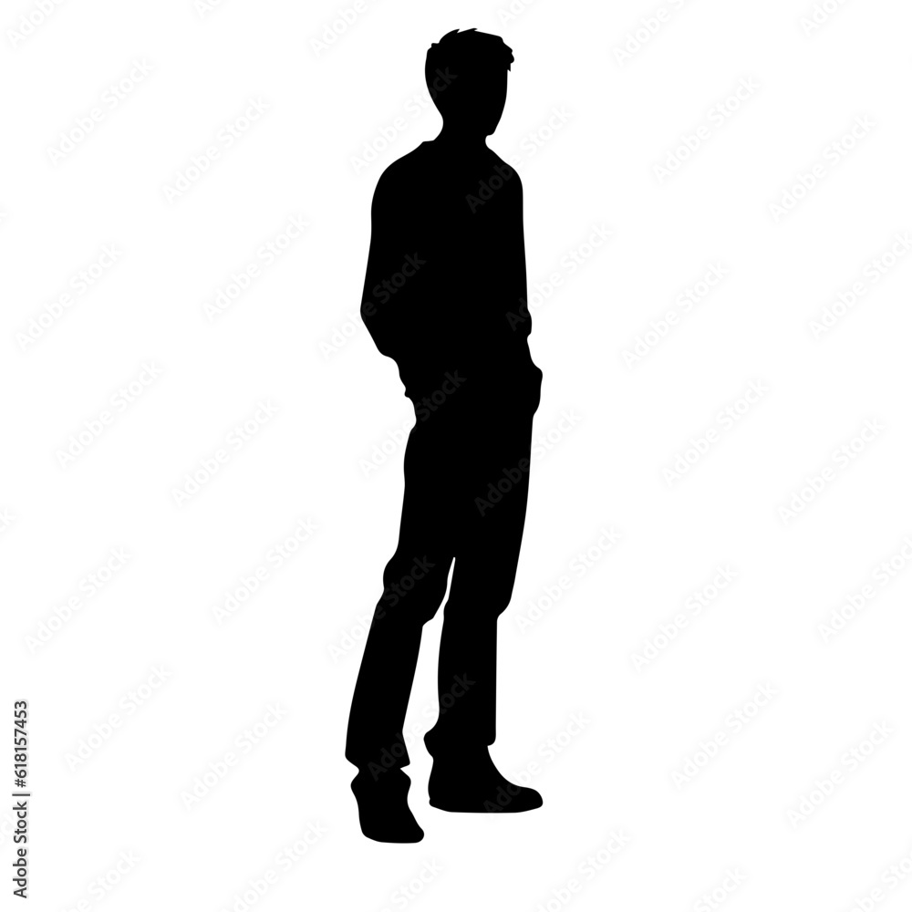 person standing silhouette illustration
