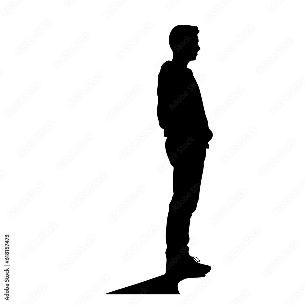 person standing silhouette illustration