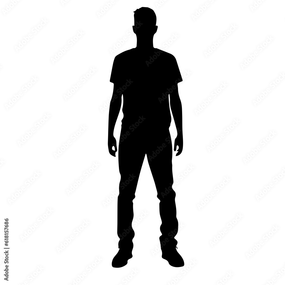 person standing silhouette illustration