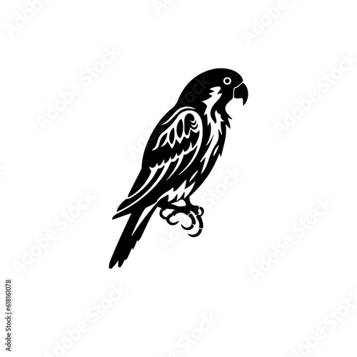 parrot silhouette illustration 