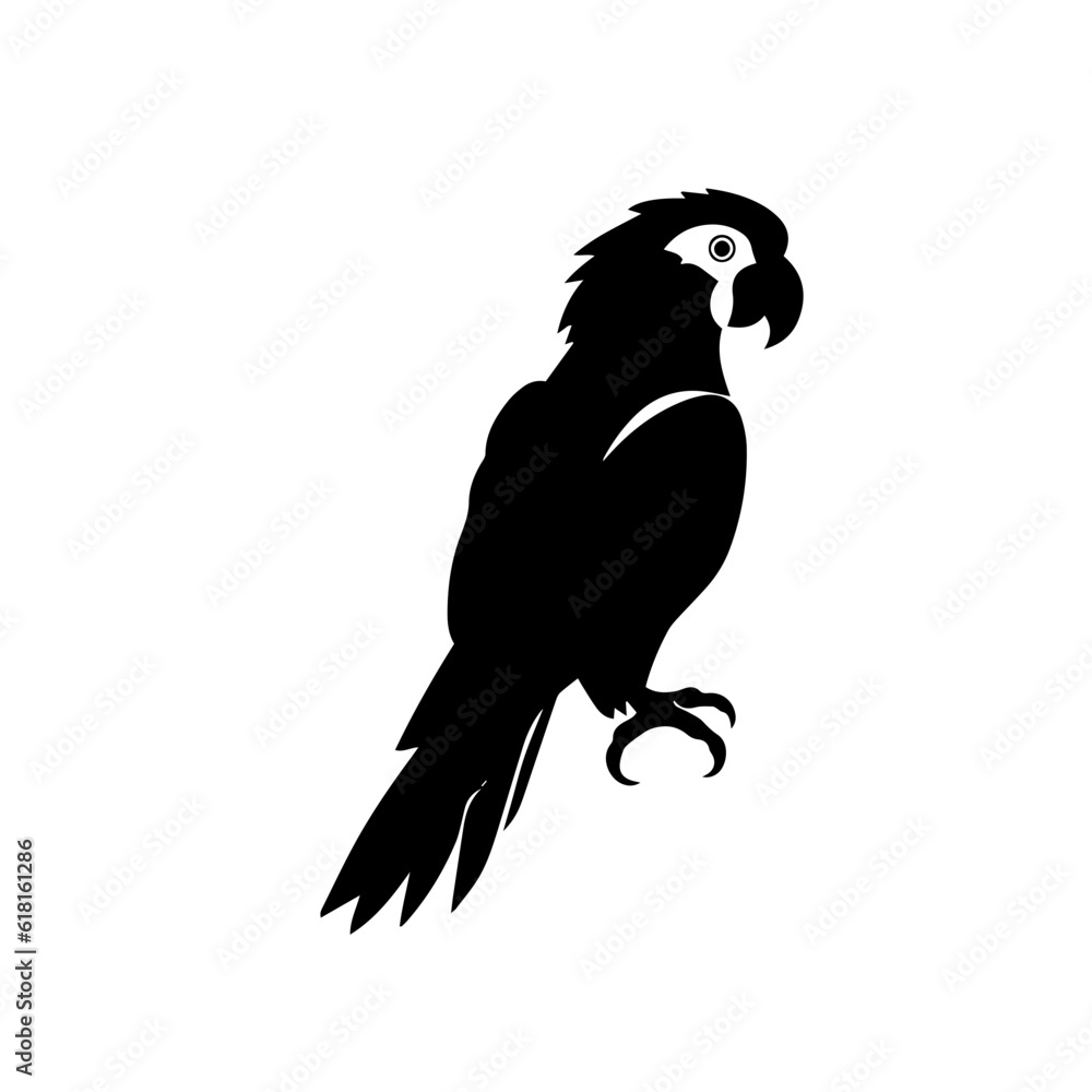 parrot silhouette illustration parrot silhouette illustration