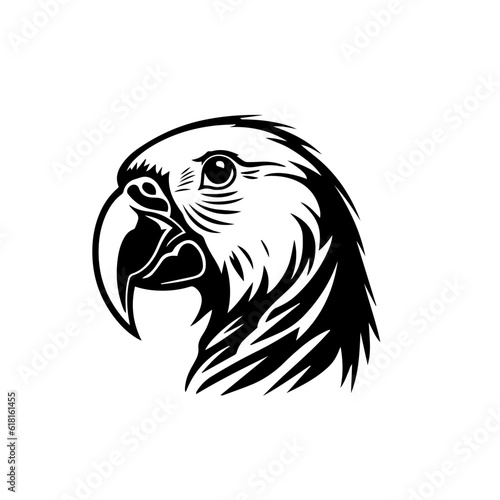 Wallpaper Mural parrot silhouette illustration  Torontodigital.ca