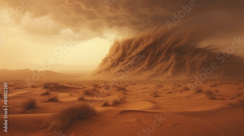 cinematic dust storm desert ambience