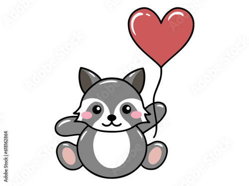 Cute Weasel Cartoon Animal Illustration