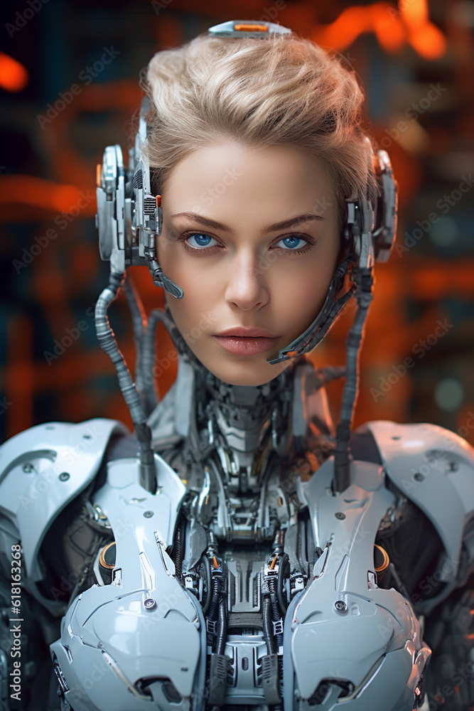 Highly detailed portrait of female cyborg Highly detailed portrait of female cyborg