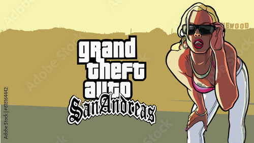 illustration of a wommen with a sunglass