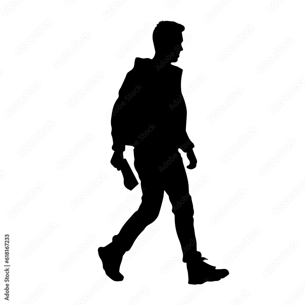 walking person silhouette illustration walking person silhouette illustration