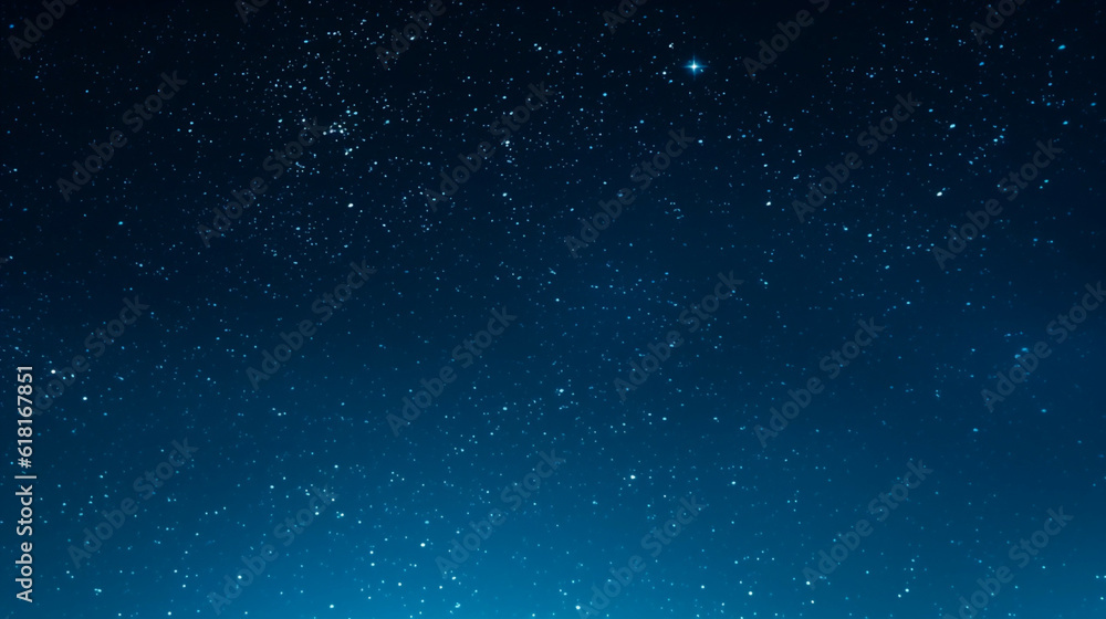 Night sky with stars and milky way. Space background. 