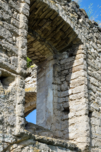 Wallpaper Mural Arched window in an old dilapidated building. The texture of the ancient masonry. Close-up. Selective focus. Torontodigital.ca