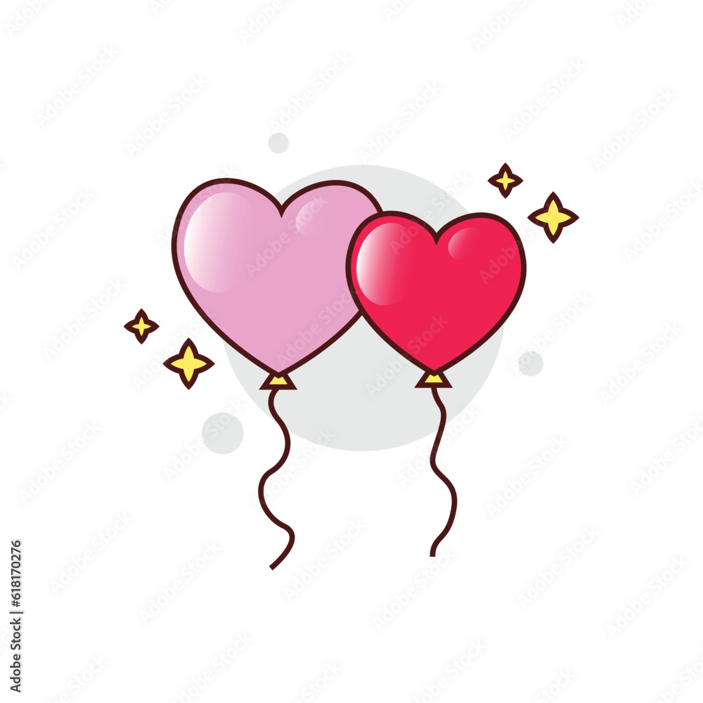 Illustration design of love vector element concept