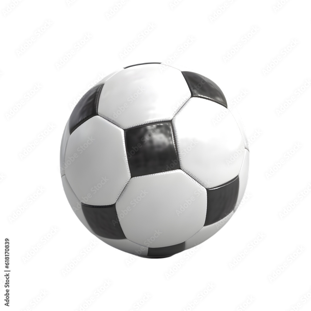 soccer ball made by midjeorney