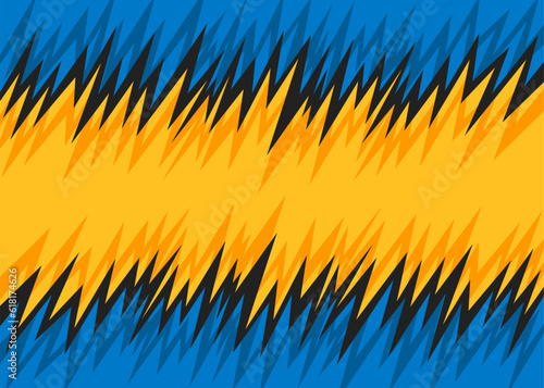 Abstract background with jagged spikes pattern and with some copy space area