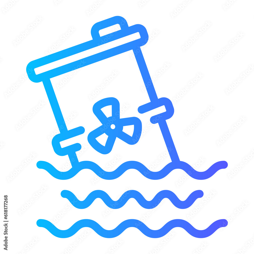 water pollution gradient icon water pollution gradient icon