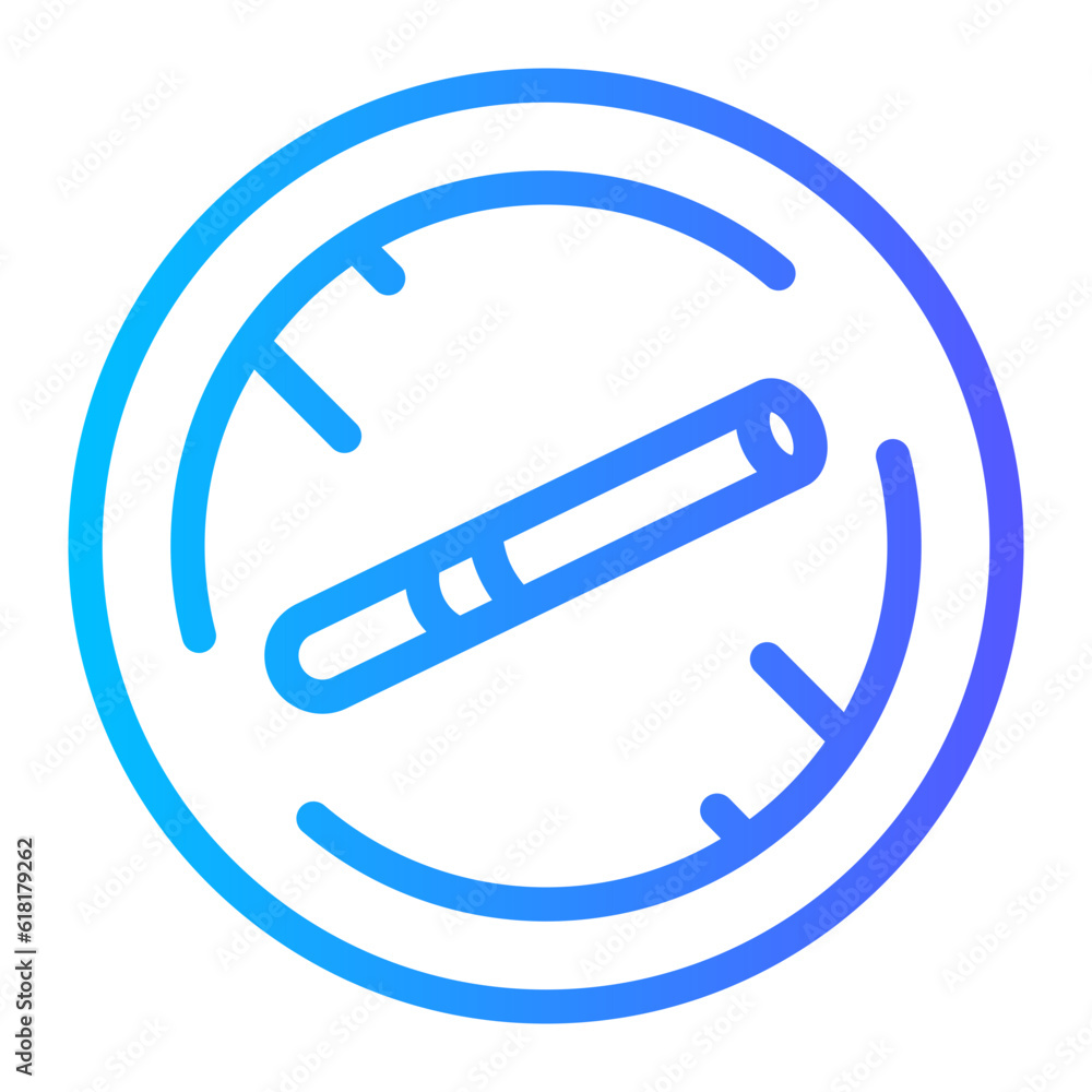 no smoking gradient icon no smoking gradient icon