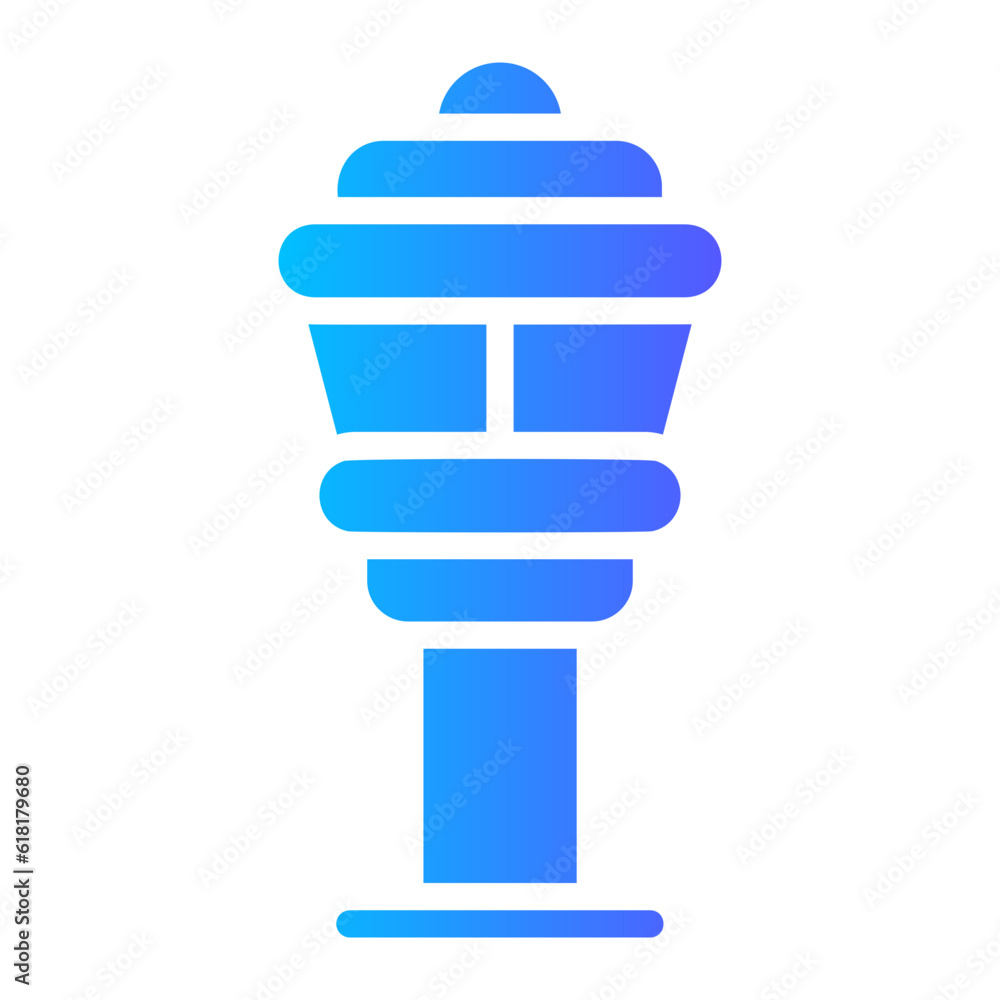 control tower gradient icon control tower gradient icon
