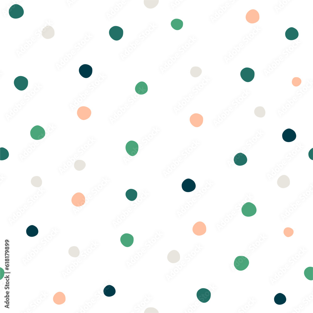 Seamless pattern hand drawn dots on a white background. Seamless pattern hand drawn dots on a white background.
