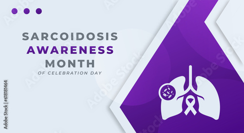 Sarcoidosis Awareness Month Celebration Vector Design Illustration for Background, Poster, Banner, Advertising, Greeting Card