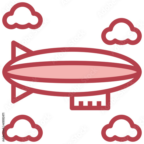 AIRSHIP line icon,linear,outline,graphic,illustration