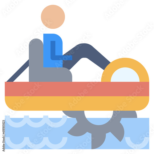 PEDALO line icon,linear,outline,graphic,illustration