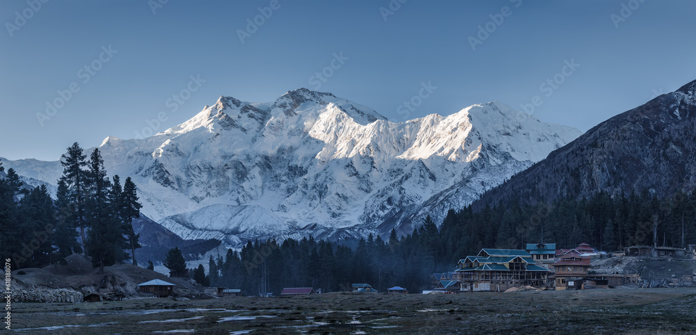 heaven on earth,Nanga Parbat Mountain (8,126 meters) from Fairy Meadows,Gilgit-Baltistan, Pakistan,
