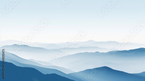 mountain landscape with clouds created by generative ai