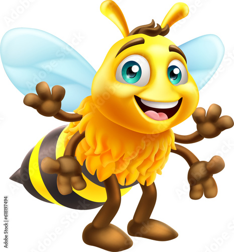 A honey or bumble bee carto...