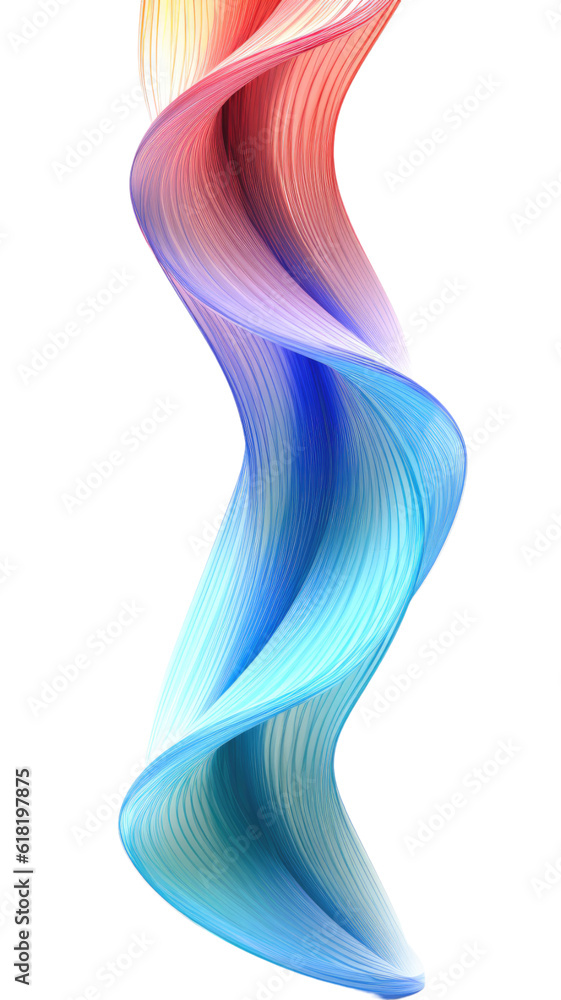 superstring vibrational pattern multicolored 3d rende abstract futuristic texture, isolated on a transparent background, generative ai superstring vibrational pattern multicolored 3d rende abstract futuristic texture, isolated on a transparent background, generative ai