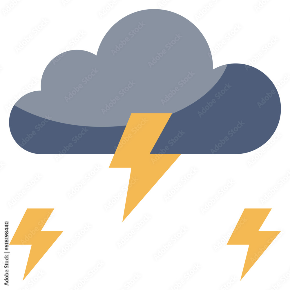 THUNDER line icon,linear,outline,graphic,illustration THUNDER line icon,linear,outline,graphic,illustration