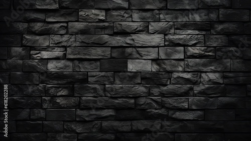 Abstract dark brick wall texture background pattern