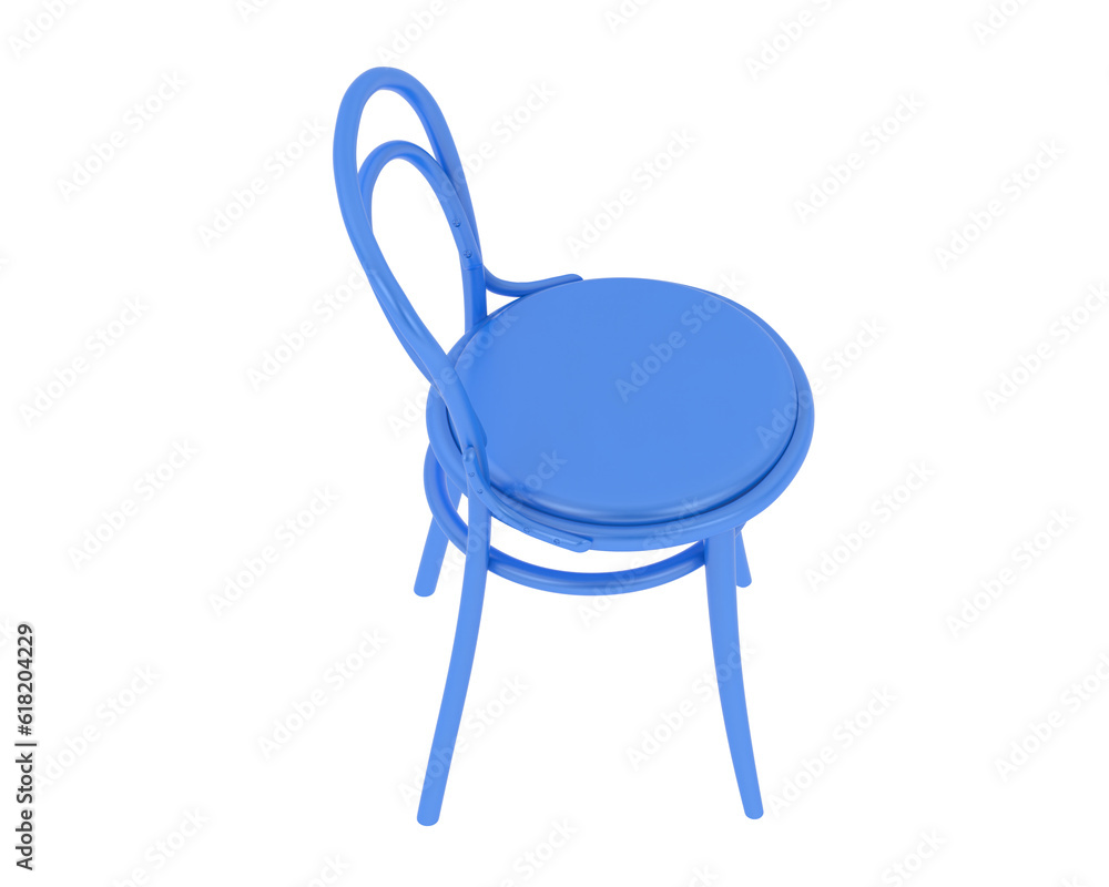 House chair isolated on transparent background. 3d rendering - illustration House chair isolated on transparent background. 3d rendering - illustration