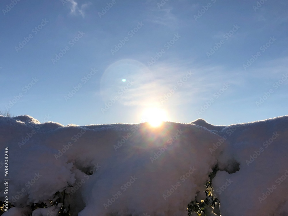 Fototapeta premium sunrise over the mountains