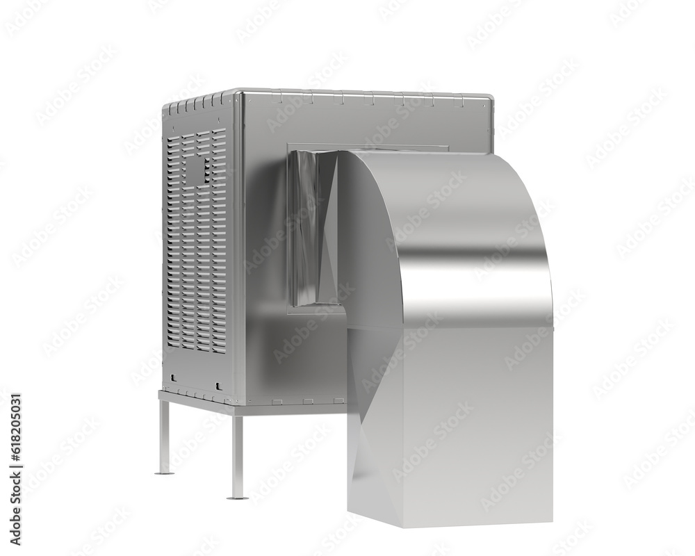 AC machine isolated on transparent background. 3d rendering - illustration AC machine isolated on transparent background. 3d rendering - illustration