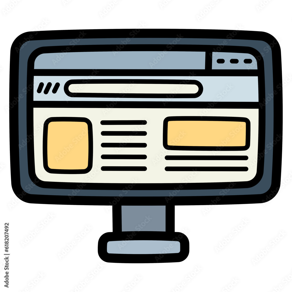 website filled outline icon style website filled outline icon style