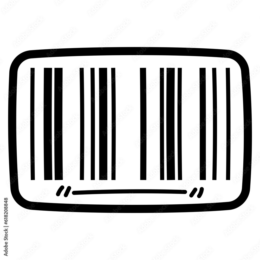 barcode line icon style barcode line icon style