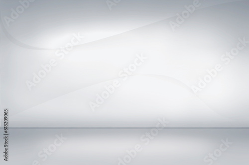 Abstract gray studio gradient wall and floor background empty room with spotlight light for product display, stage, template banner graphic creative, smooth backdrop texture wallpaper, studio space