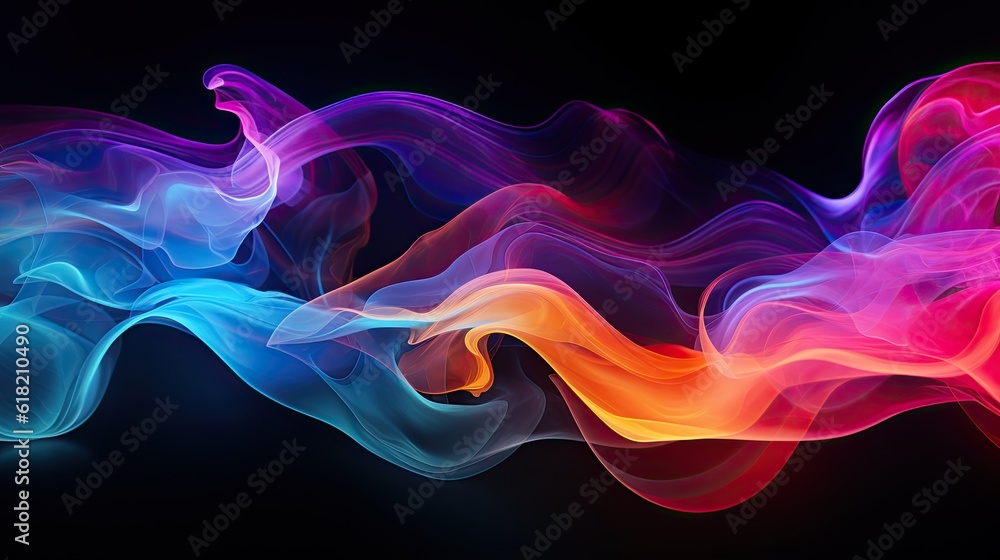 Amoled smoke dripping abstract
