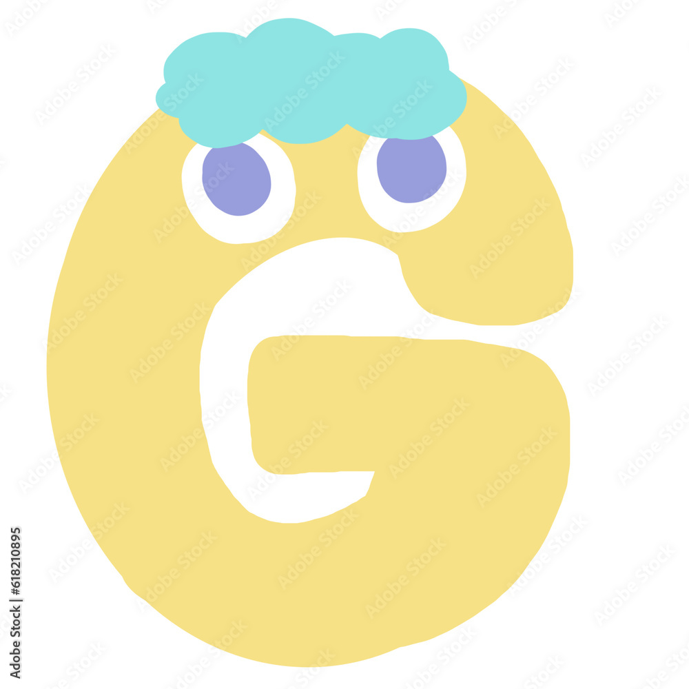 Fototapeta premium G (Monster English Alphabet)