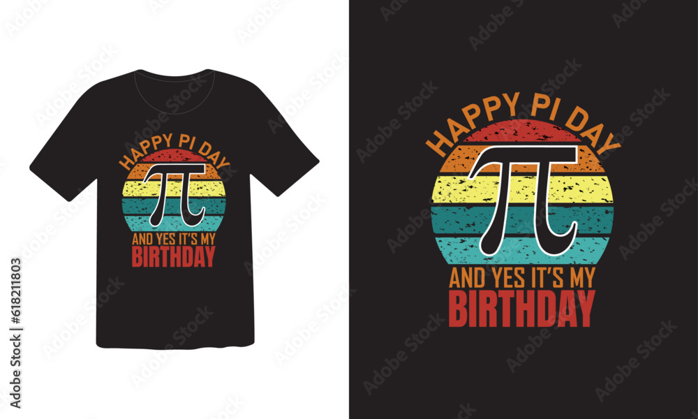 Pi math vector t shirt design Pi math vector t shirt design