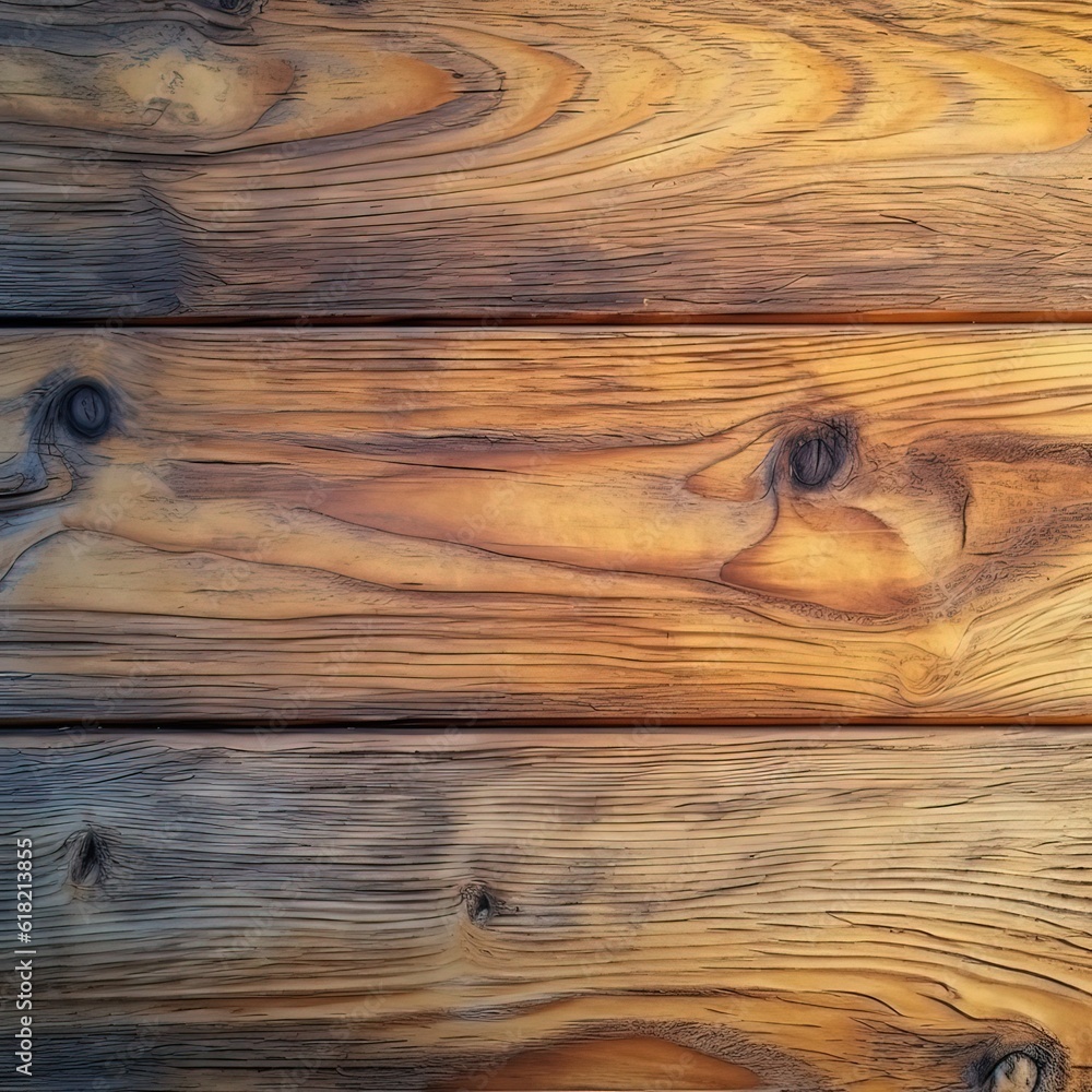 Naklejka premium Real wood texture background wallpaper. Generative ai.
