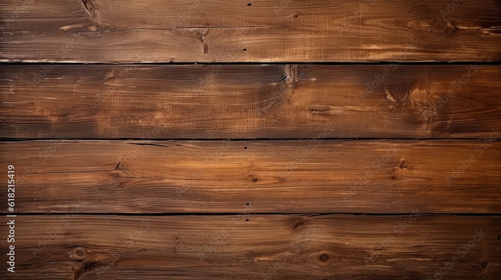 Naklejka premium Brown textured wooden texture or background