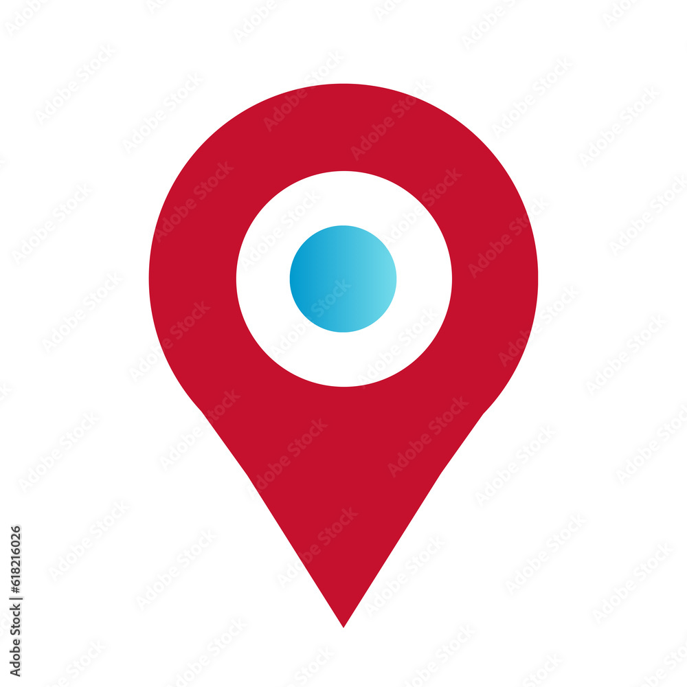 map pointer with pin icon map pointer with pin icon