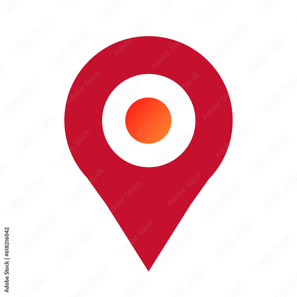 map pointer with pin icon map pointer with pin icon