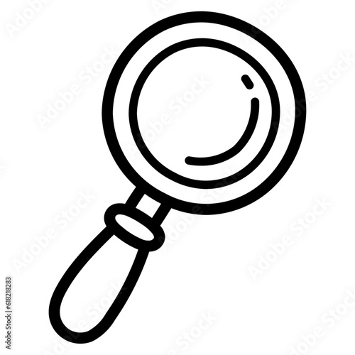 magnifier line icon style