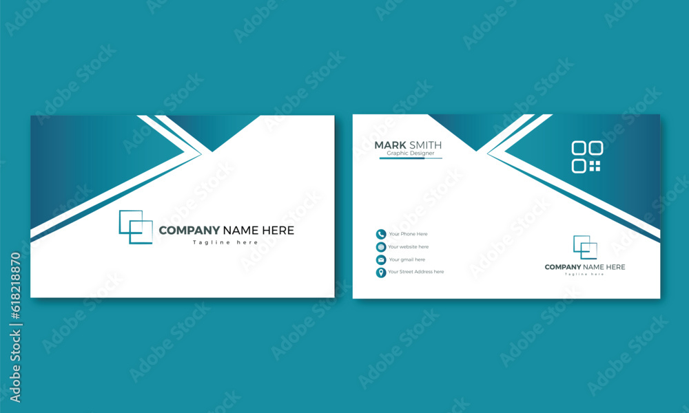Simple and clean minimal and normal business card design. Simple and clean minimal and normal business card design.