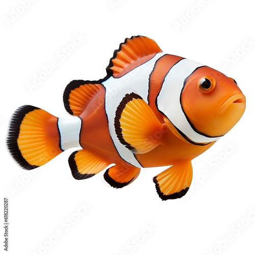 Clownfish on transparent png background