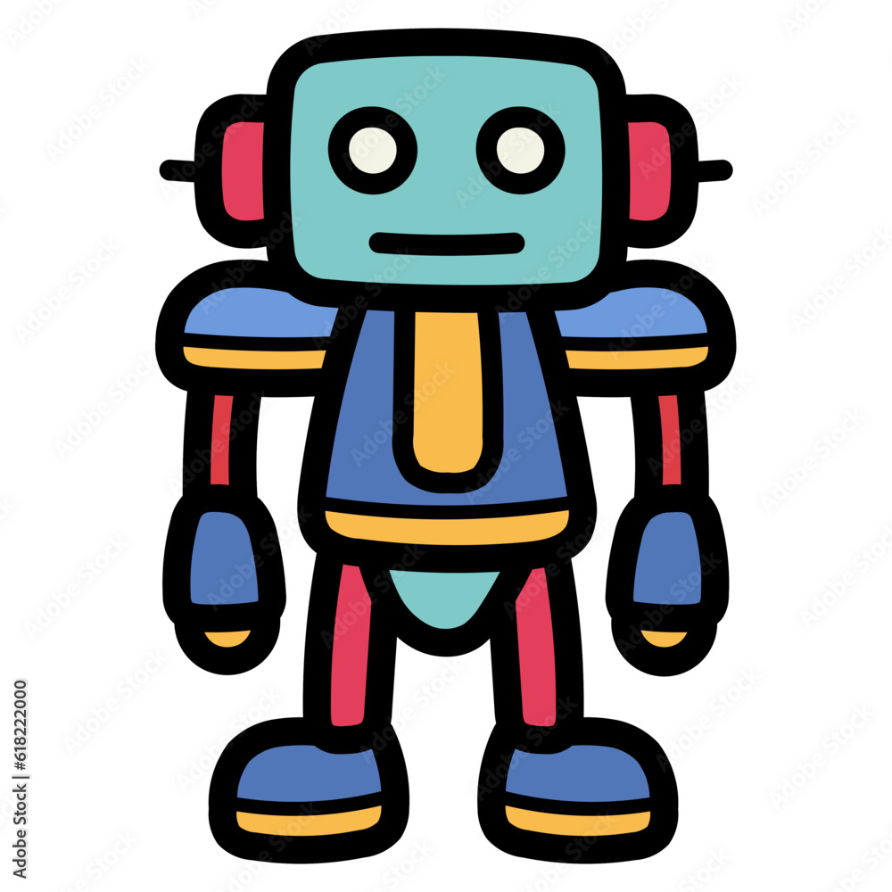 robot filled outline icon style robot filled outline icon style