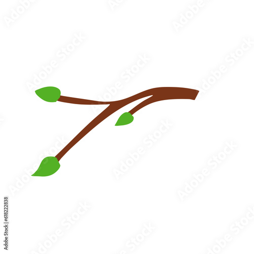 branches with leaves vector