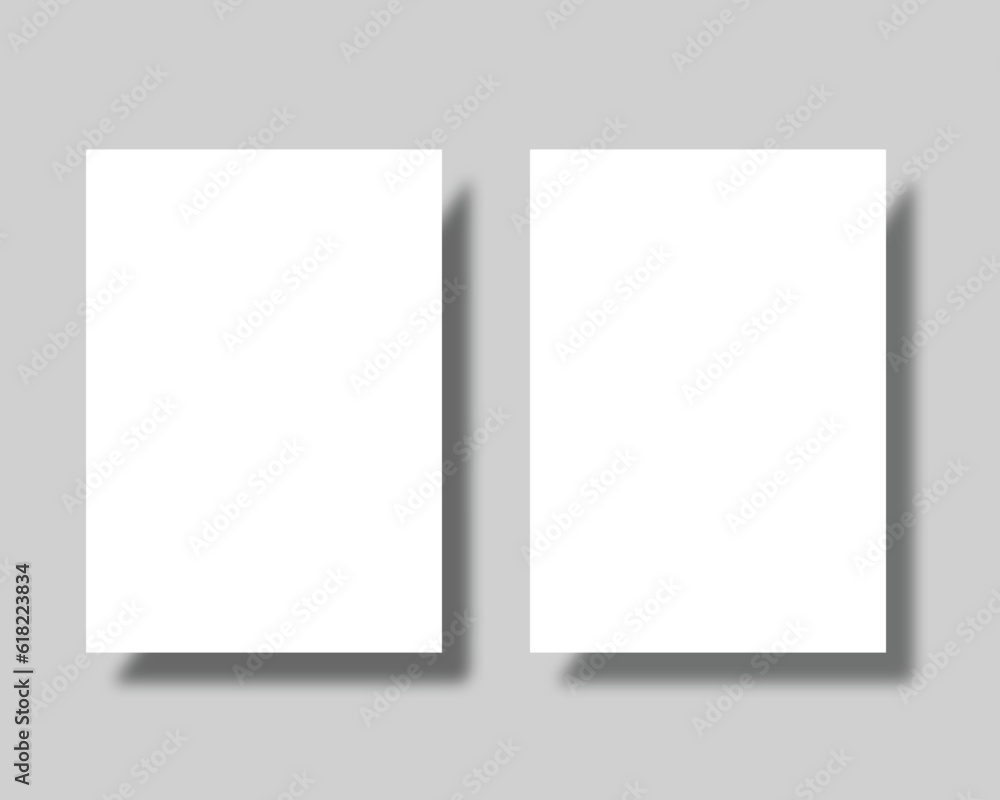 Vector open flyer or brochure mockup template. Vector open flyer or brochure mockup template.