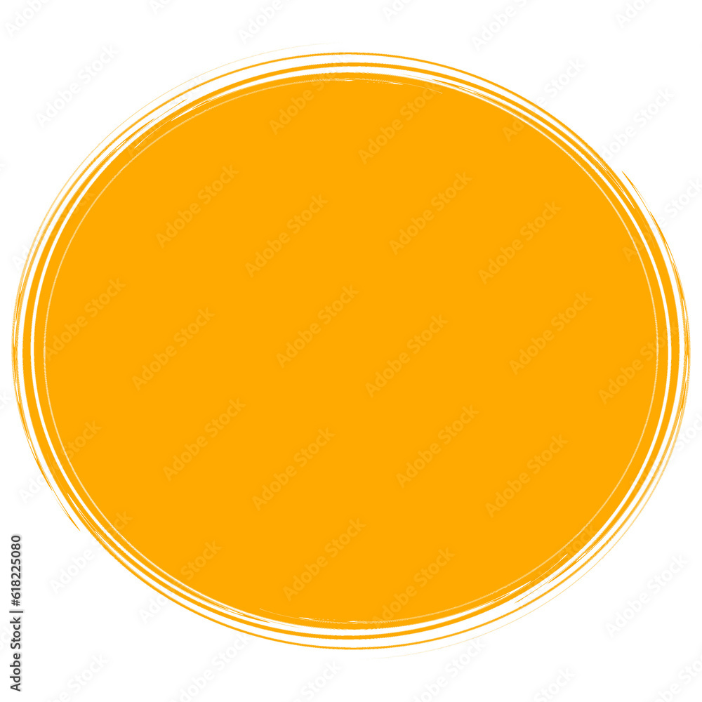 Cute Yellow Speech Circle Illustration